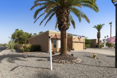 Beautifully updated Gila floor plan on a premium corner lot in on Sun Lakes Country Club in Arizona - for sale on GolfHomes.com, golf home, golf lot