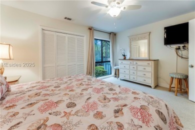 Freshly painted with new LVP and brand-new carpet in June 2023 on Palmetto Dunes Golf Course and Resort in South Carolina - for sale on GolfHomes.com, golf home, golf lot