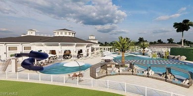 This stunning home features a spacious screened lanai with south on Shadow Wood Country Club in Florida - for sale on GolfHomes.com, golf home, golf lot