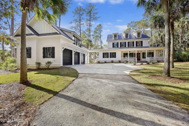 New construction on very private lot overlooking the Colleton on Callawassie Island Club in South Carolina - for sale on GolfHomes.com, golf home, golf lot