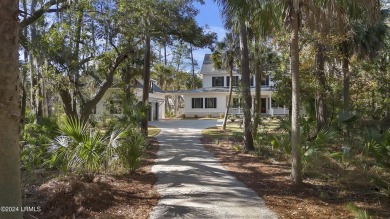 New construction on very private lot overlooking the Colleton on Callawassie Island Club in South Carolina - for sale on GolfHomes.com, golf home, golf lot