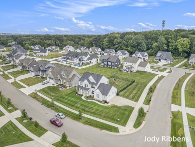 Discover your dream home in this stylish, modern farmhouse on a on Railside Golf Club in Michigan - for sale on GolfHomes.com, golf home, golf lot