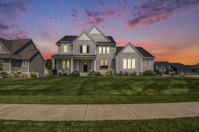 Discover your dream home in this stylish, modern farmhouse on a on Railside Golf Club in Michigan - for sale on GolfHomes.com, golf home, golf lot