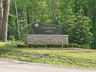 Welcome to the 18th hole of the Royal golf course. Enjoy a on Canadian Lakes Country Club-The Royal Course in Michigan - for sale on GolfHomes.com, golf home, golf lot