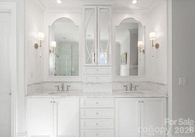 Set along the 14th hole of Trump National Golf Club Charlotte on Trump National Golf Club Charlotte in North Carolina - for sale on GolfHomes.com, golf home, golf lot