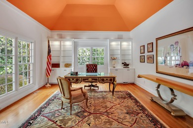 Luxurious estate on a private 1.28-acre lot, designed for on Governors Club in North Carolina - for sale on GolfHomes.com, golf home, golf lot