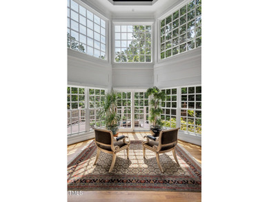 Luxurious estate on a private 1.28-acre lot, designed for on Governors Club in North Carolina - for sale on GolfHomes.com, golf home, golf lot