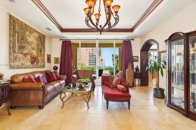 Stunning 2-story corner penthouse with panoramic views of the on Turnberry Isle Resort and Club in Florida - for sale on GolfHomes.com, golf home, golf lot