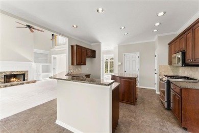 Beautifully situated on a private golf course lot, this stunning on Trophy Club of Apalachee in Georgia - for sale on GolfHomes.com, golf home, golf lot