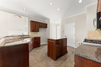 Beautifully situated on a private golf course lot, this stunning on Trophy Club of Apalachee in Georgia - for sale on GolfHomes.com, golf home, golf lot