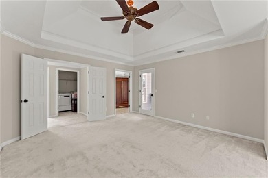 Beautifully situated on a private golf course lot, this stunning on Trophy Club of Apalachee in Georgia - for sale on GolfHomes.com, golf home, golf lot