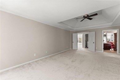 Beautifully situated on a private golf course lot, this stunning on Trophy Club of Apalachee in Georgia - for sale on GolfHomes.com, golf home, golf lot