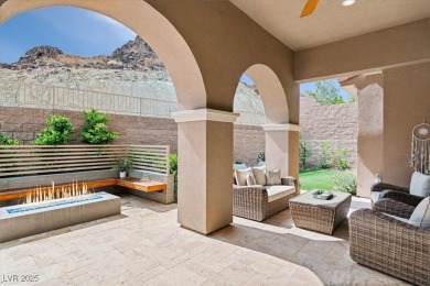 Experience resort-style living in this luxurious single-story on South Shore At Lake Las Vegas in Nevada - for sale on GolfHomes.com, golf home, golf lot