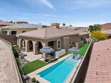 Experience resort-style living in this luxurious single-story on South Shore At Lake Las Vegas in Nevada - for sale on GolfHomes.com, golf home, golf lot