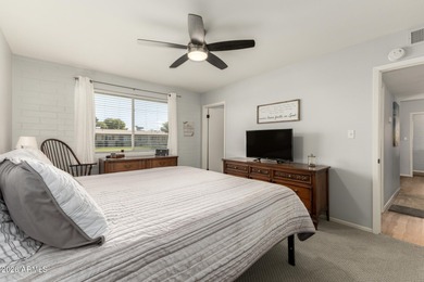 Welcome home to this charming end unit in the active adult Sun on  in Arizona - for sale on GolfHomes.com, golf home, golf lot