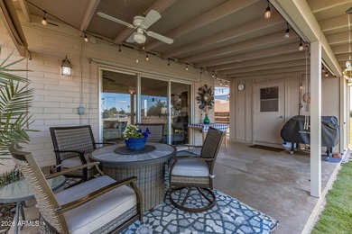 Welcome home to this charming end unit in the active adult Sun on  in Arizona - for sale on GolfHomes.com, golf home, golf lot