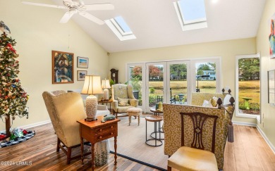 Keeping it simple in this charming one-level home overlooking a on Dataw Island Club in South Carolina - for sale on GolfHomes.com, golf home, golf lot