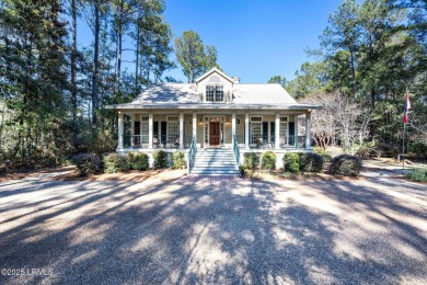 Infused with Southern charm, this custom-built home seamlessly on Old Tabby Links on Spring Island in South Carolina - for sale on GolfHomes.com, golf home, golf lot