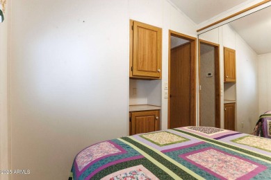 Welcome to your own private retreat in this stunning 1 bedroom on Palm Creek Golf and RV Resort in Arizona - for sale on GolfHomes.com, golf home, golf lot