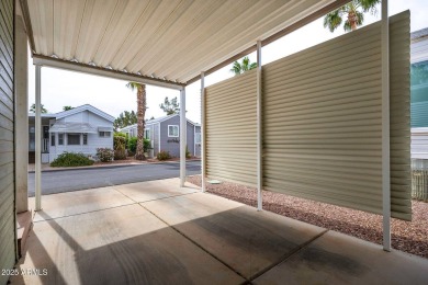 Welcome to your own private retreat in this stunning 1 bedroom on Palm Creek Golf and RV Resort in Arizona - for sale on GolfHomes.com, golf home, golf lot