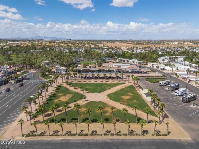 Welcome to your own private retreat in this stunning 1 bedroom on Palm Creek Golf and RV Resort in Arizona - for sale on GolfHomes.com, golf home, golf lot