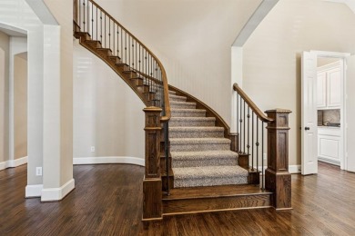 Step into luxury with this pristine custom Highland home on The Golf Club At Twin Creeks in Texas - for sale on GolfHomes.com, golf home, golf lot