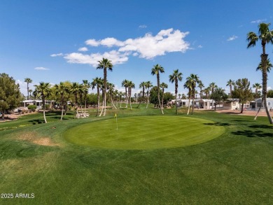 Welcome to your own private retreat in this stunning 1 bedroom on Palm Creek Golf and RV Resort in Arizona - for sale on GolfHomes.com, golf home, golf lot
