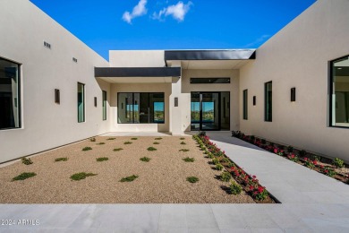Chic single level contemporary new build completed in 2023 in on The Boulders Resort Golf Club in Arizona - for sale on GolfHomes.com, golf home, golf lot