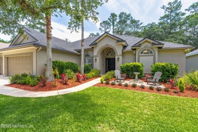 This elegant and inviting 5BR/4BA home is surrounded by lush on Plantation at Ponte Vedra in Florida - for sale on GolfHomes.com, golf home, golf lot
