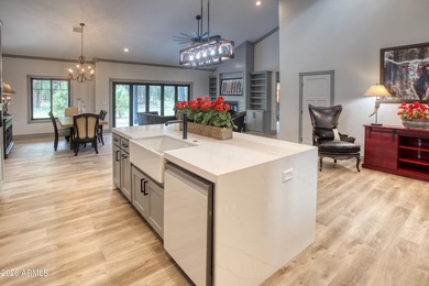 This stunning single-story custom farmhouse-style home, built in on Torreon Golf Club in Arizona - for sale on GolfHomes.com, golf home, golf lot