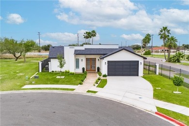 Stunning 2024 custom-built home sits on a desirable corner lot on Los Lagos Golf Club in Texas - for sale on GolfHomes.com, golf home, golf lot