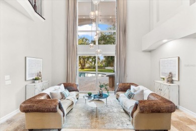 Behind the private gates of this distinguished Belleair estate on Belleview Biltmore Golf Club in Florida - for sale on GolfHomes.com, golf home, golf lot