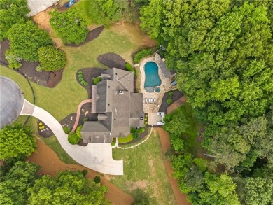This stunning executive home sits on 2 acres in the Creekview on Woodmont Golf and Country Club in Georgia - for sale on GolfHomes.com, golf home, golf lot