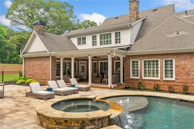 This stunning executive home sits on 2 acres in the Creekview on Woodmont Golf and Country Club in Georgia - for sale on GolfHomes.com, golf home, golf lot
