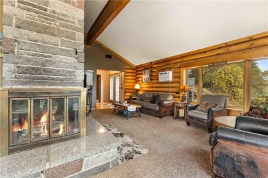 Take a look at this Pelican Lake log cabin, situated on the 19th on Breezy Point Golf Course Resort in Minnesota - for sale on GolfHomes.com, golf home, golf lot