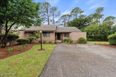 This beautifully renovated 3-bedroom, 2-bath coastal home is on Sea Pines Country Club in South Carolina - for sale on GolfHomes.com, golf home, golf lot