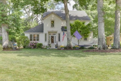 This lovely waterfront home is set on a quiet cul-de-sac on Cypress Point Country Club in Virginia - for sale on GolfHomes.com, golf home, golf lot