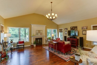 This lovely waterfront home is set on a quiet cul-de-sac on Cypress Point Country Club in Virginia - for sale on GolfHomes.com, golf home, golf lot
