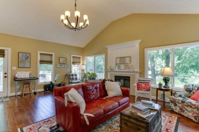 This lovely waterfront home is set on a quiet cul-de-sac on Cypress Point Country Club in Virginia - for sale on GolfHomes.com, golf home, golf lot