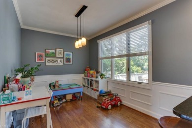 This lovely waterfront home is set on a quiet cul-de-sac on Cypress Point Country Club in Virginia - for sale on GolfHomes.com, golf home, golf lot