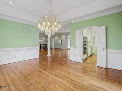 Overlooking the 16th fairway in the prestigious Treyburn golf on Treyburn Country Club in North Carolina - for sale on GolfHomes.com, golf home, golf lot