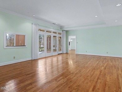 Overlooking the 16th fairway in the prestigious Treyburn golf on Treyburn Country Club in North Carolina - for sale on GolfHomes.com, golf home, golf lot