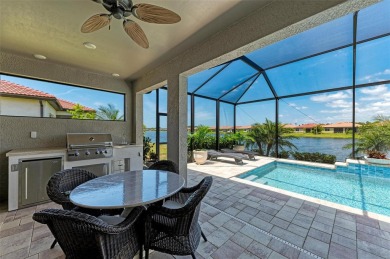 Relax, escape, and unwind in this almost new, lakefront pool on Venetian Golf and River Club in Florida - for sale on GolfHomes.com, golf home, golf lot