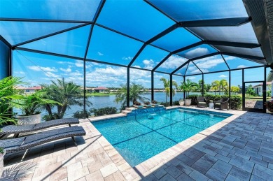 Relax, escape, and unwind in this almost new, lakefront pool on Venetian Golf and River Club in Florida - for sale on GolfHomes.com, golf home, golf lot