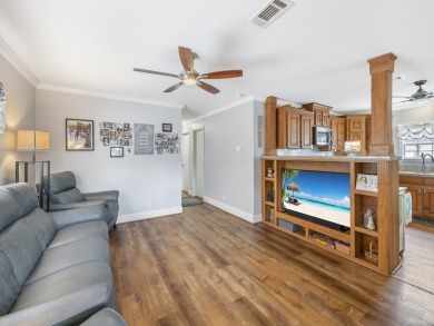 Built in 2017, this gorgeous 3/2 residence features beautiful on Barefoot Bay Golf Course in Florida - for sale on GolfHomes.com, golf home, golf lot