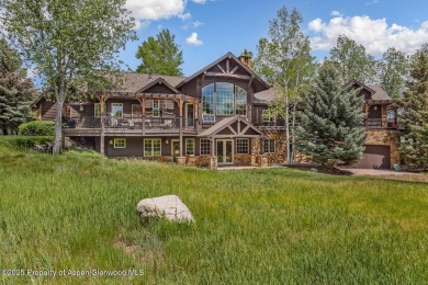 Handsomely crafted custom Aspen Glen home with fairway and river on Aspen Glen Club in Colorado - for sale on GolfHomes.com, golf home, golf lot