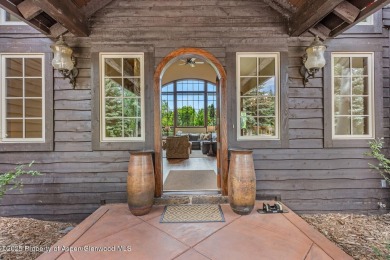 Handsomely crafted custom Aspen Glen home with fairway and river on Aspen Glen Club in Colorado - for sale on GolfHomes.com, golf home, golf lot