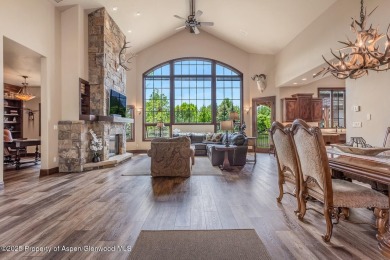 Handsomely crafted custom Aspen Glen home with fairway and river on Aspen Glen Club in Colorado - for sale on GolfHomes.com, golf home, golf lot