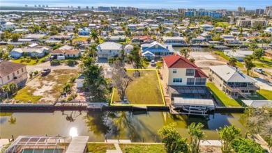 LARGE 64' x 114' sq ft LOT is on a Deep  Wide GULF ACCESS Canal on Fort Myers Beach and Golf Club in Florida - for sale on GolfHomes.com, golf home, golf lot