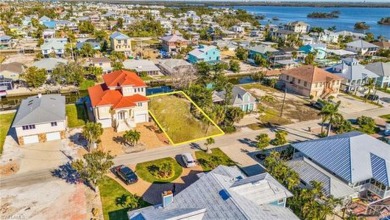 LARGE 64' x 114' sq ft LOT is on a Deep  Wide GULF ACCESS Canal on Fort Myers Beach and Golf Club in Florida - for sale on GolfHomes.com, golf home, golf lot